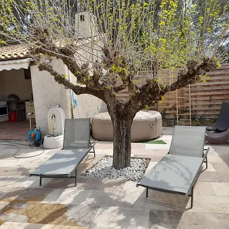 Les Arbousiers Ravissante Independante Avec Piscine & Jacuzzi Brignoles
